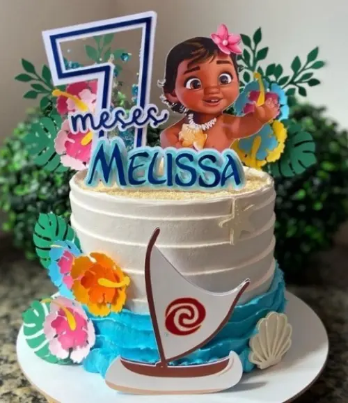 Arquivo de Corte Topo de Bolo - Moana