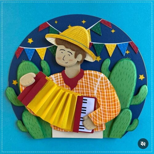 Arquivo de Corte Topo de Bolo - Festa Junina / Arraiá