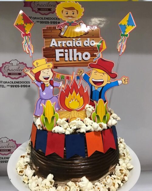 Arquivo de Corte Topo de Bolo - Festa Junina / Arraiá