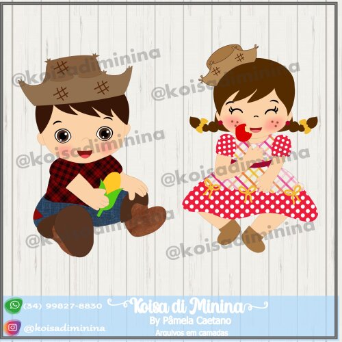 Arquivo de Corte Topo de Bolo - Festa Junina / Arraiá