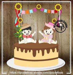 Arquivo de Corte Topo de Bolo - Festa Junina / Arraiá