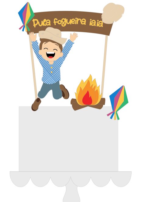 Arquivo de Corte Topo de Bolo - Festa Junina / Arraiá