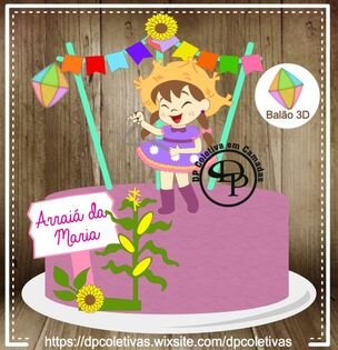 Arquivo de Corte Topo de Bolo - Festa Junina / Arraiá