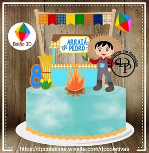 Arquivo de Corte Topo de Bolo - Festa Junina / Arraiá