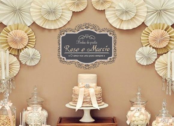 Adesivo Decorativo Casamento - Bodas