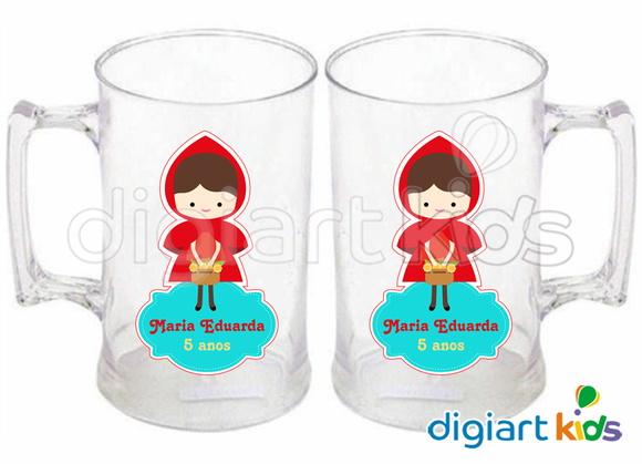 Adesivo p/ Caneca Chapeuzinho Vermelho