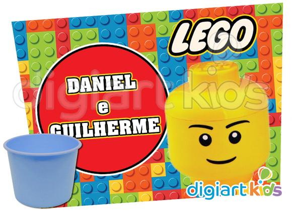 Adesivo para Baldinho de Pipoca Lego
