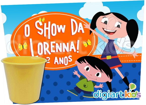 Adesivo para Baldinho de Pipoca Show da Luna