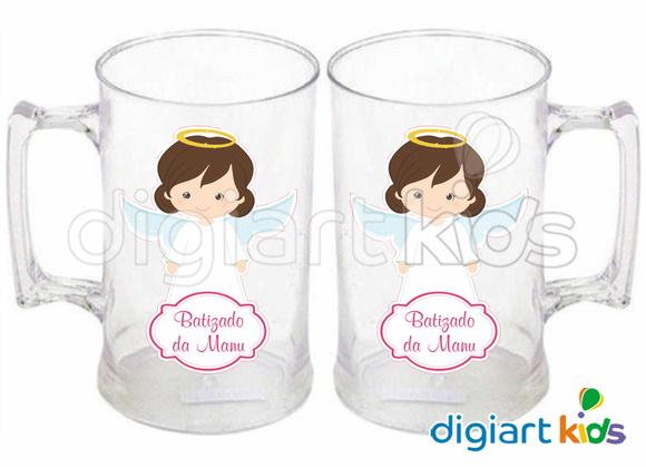 Adesivo para Caneca Batizado