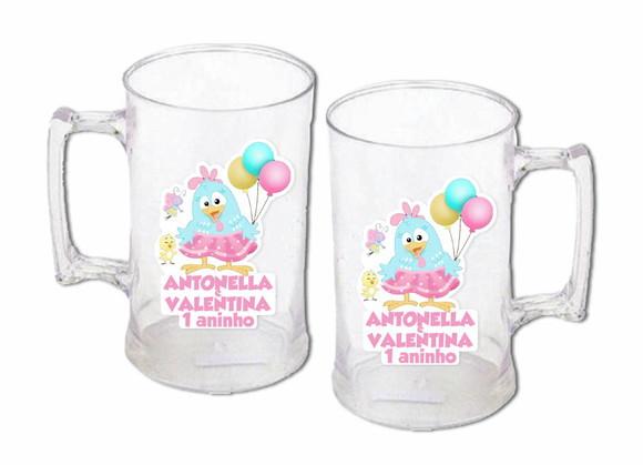 Adesivo para Caneca Galinha Pintadinha Candy Colors