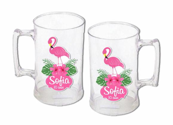 Adesivo para Caneca Flamingo