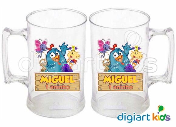 Adesivo para Caneca Galinha Pintadinha