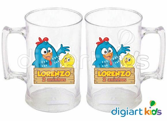 Adesivo para Caneca Galinha Pintadinha Impermeável