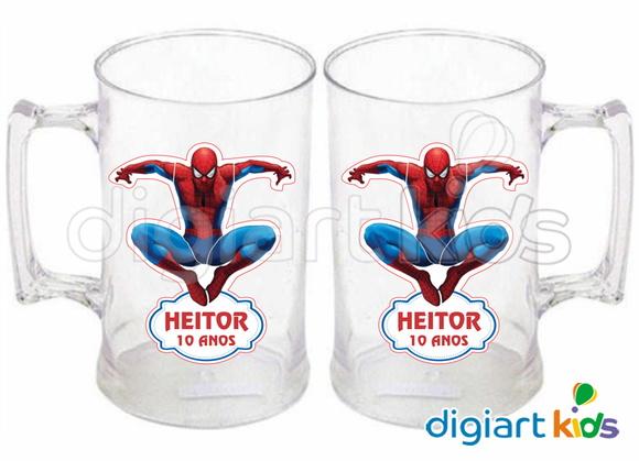 Adesivo para Caneca Homem-Aranha