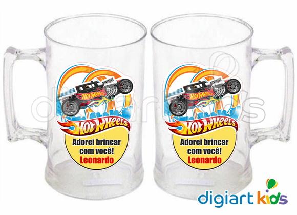 Adesivo para Caneca Hot Wheels