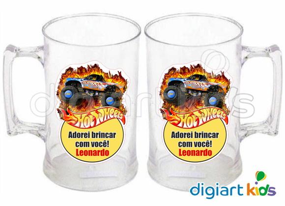 Adesivo para Caneca Hot Wheels Impermeável