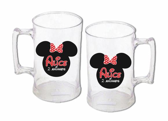 Adesivo para Caneca Minnie Vermelha