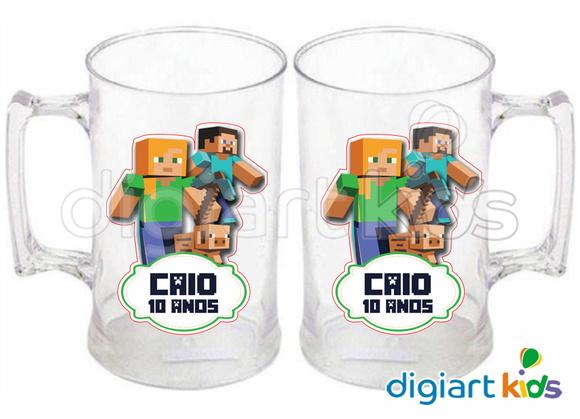Adesivo para Caneca Minecraft