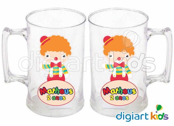 Adesivo para Caneca Palhacinho Circo