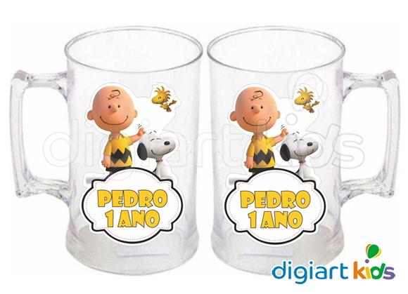 Adesivo para Caneca Snoopy Impermeável