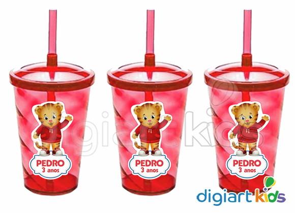 Adesivo para Copo 500ml Daniel Tigre