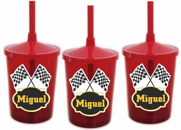 Adesivo para Copo com Canudo Shake Twister Corrida