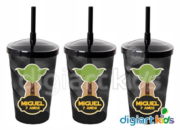 Adesivo para Copo com Canudo Twister Star Wars