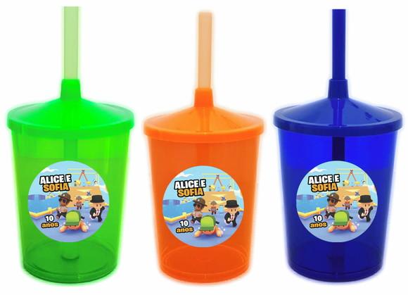 Adesivo Para Copo Com Canudo Twister Stumble Guys