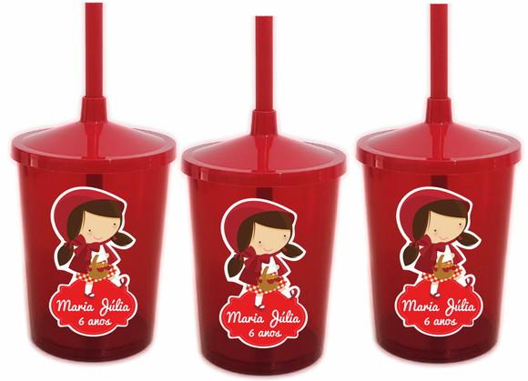 Adesivo para Copo Twister Chapeuzinho Vermelho