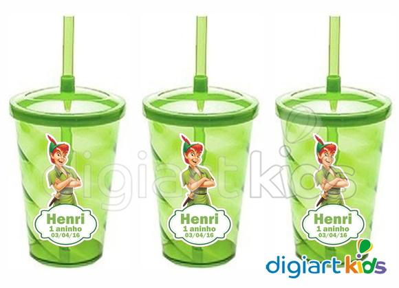 Adesivo para Copo Twister Peter Pan