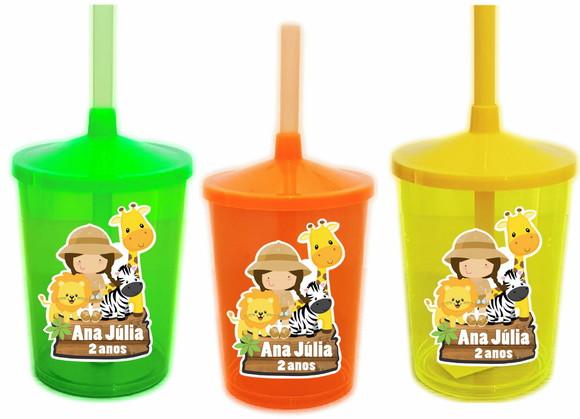 Adesivo para Copo Twister Safari Menina