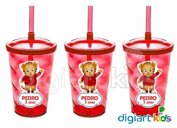 Adesivo para Copo Twister Shake Daniel Tigre