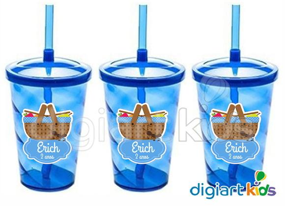 Adesivo para Copo Twister Shake Picnic