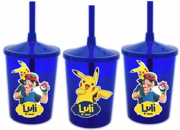 Adesivo para Copo Twister Shake Pokemon