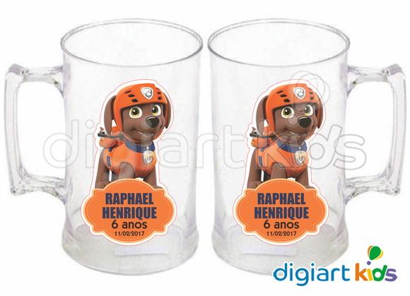 Adesivo Vinil p/ Caneca Patrulha Canina