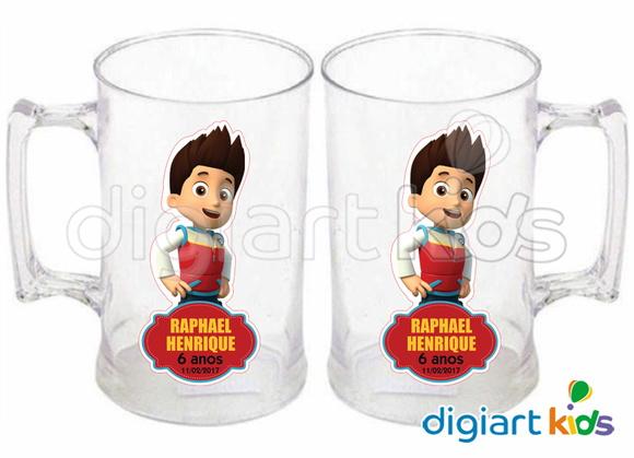 Adesivo Vinil p/ Caneca Patrulha Canina