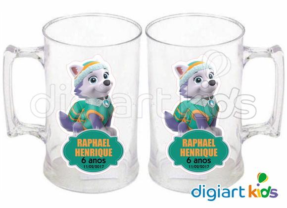 Adesivo Vinil p/ Caneca Patrulha Canina