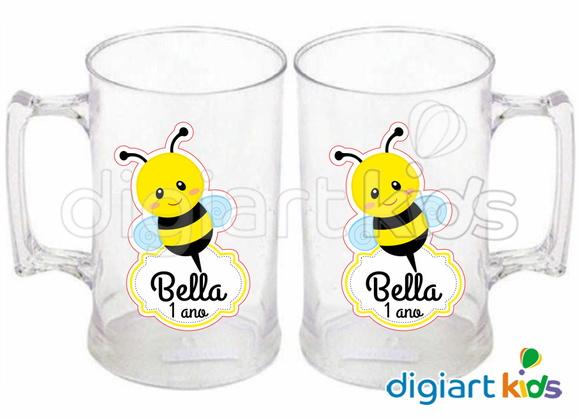 Adesivo Vinil para Caneca - Abelhinha