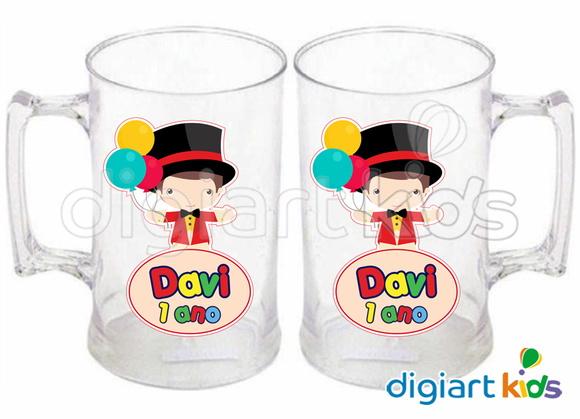 Adesivo Vinil para Caneca - Circo