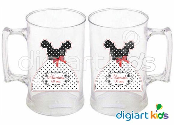 Adesivo Vinil para Caneca - Anos 60