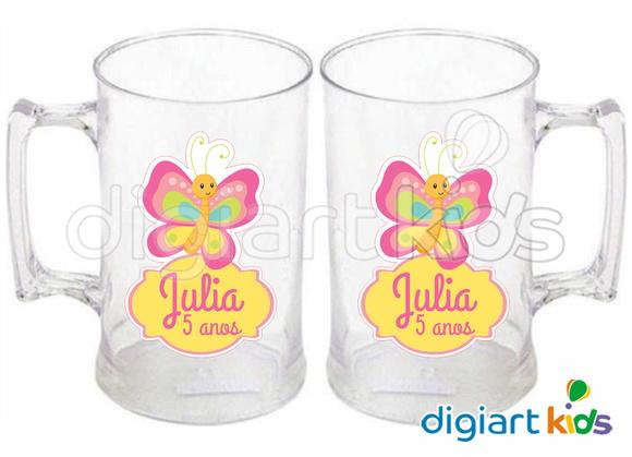 Adesivo Vinil para Caneca - Jardim