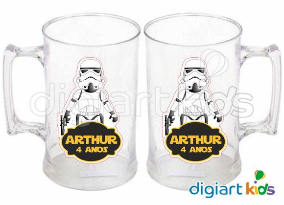 Adesivo Vinil para Caneca - Star Wars