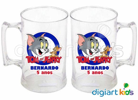 Adesivo Vinil para Caneca - Tom e Jerry