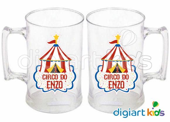 Adesivo Vinil para Caneca Circo