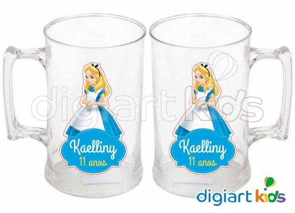 Adesivo Vinil para Caneca Alice