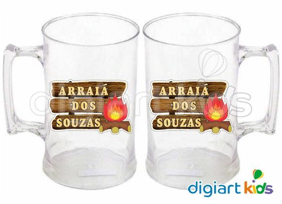 Adesivo Vinil para Caneca Festa Junina