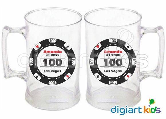 Adesivo Vinil para Caneca Las Vegas