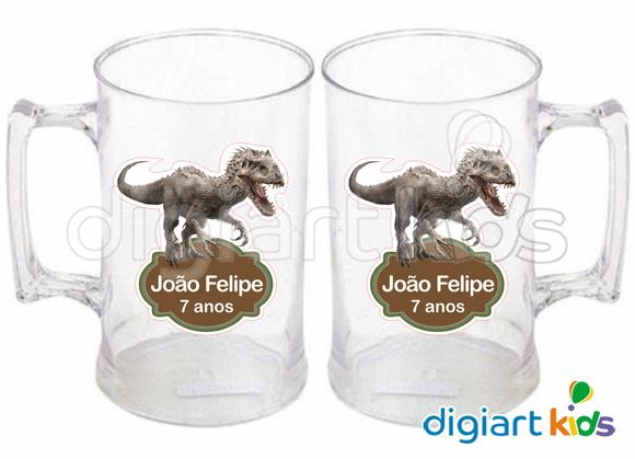 Adesivo Vinil para Caneca Dinossauros