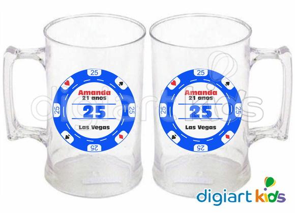 Adesivo Vinil para Caneca Las Vegas
