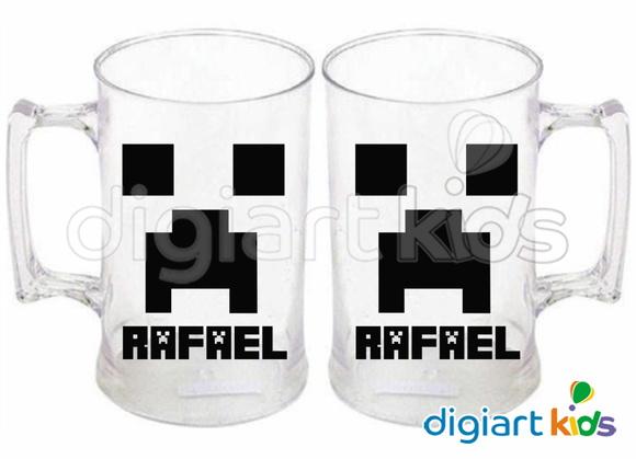 Adesivo Vinil para Caneca Minecraft